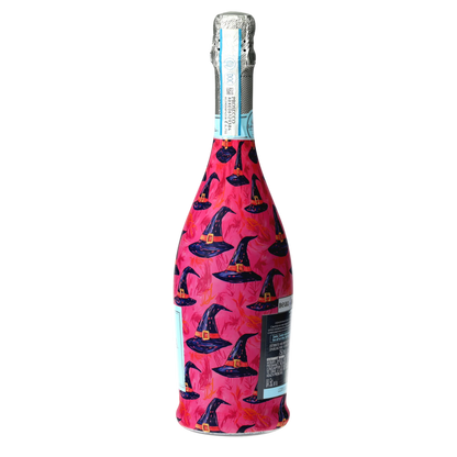 Preppy Halloween Witch Hats Prosecco Bottle Wrap