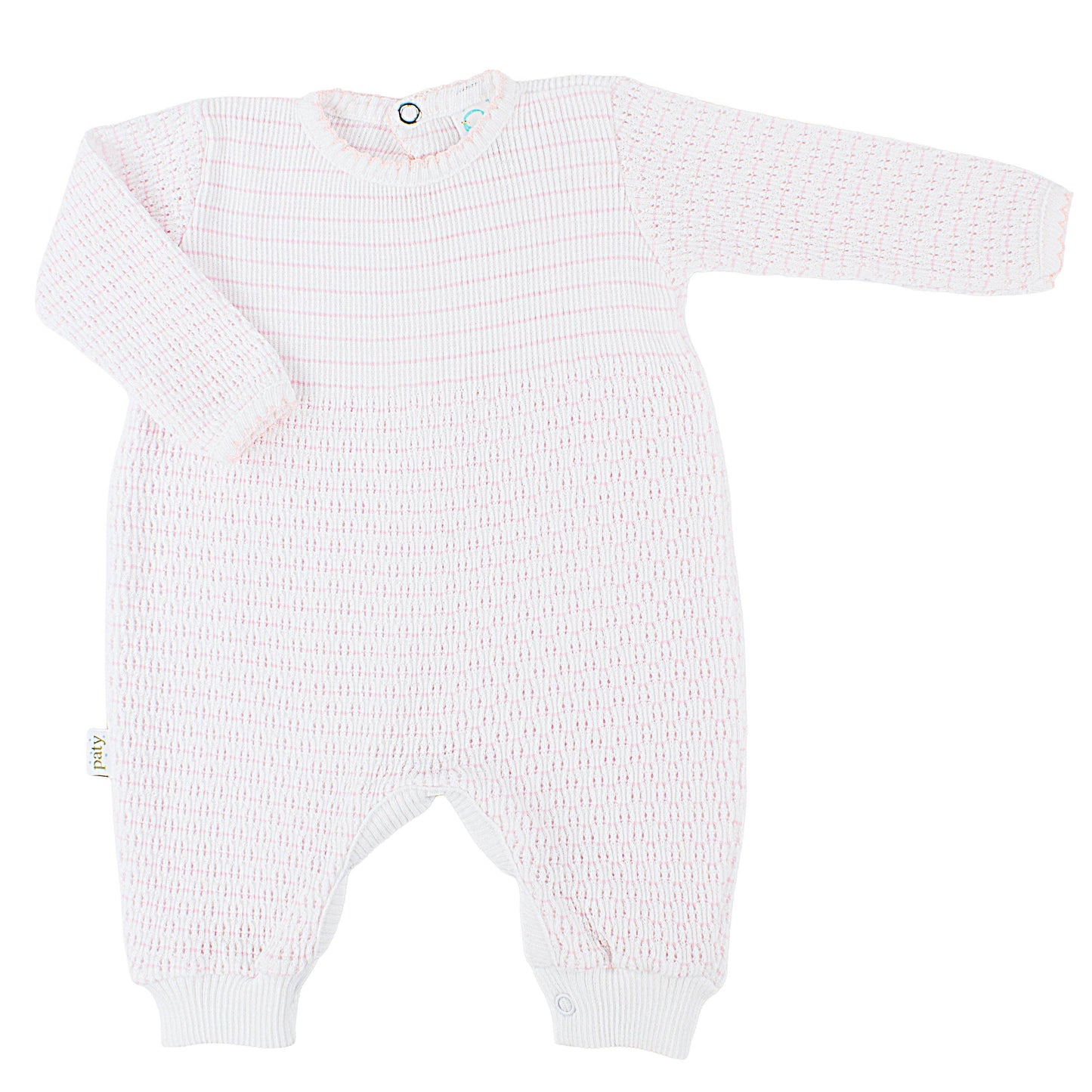 Paty Knit Pinstripe Romper
