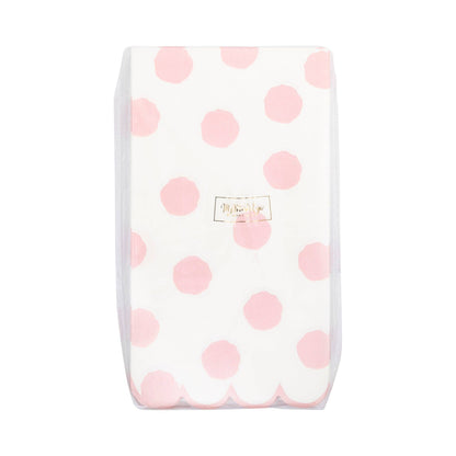PAR1136 - Pink Polka Dot Dinner Napkin