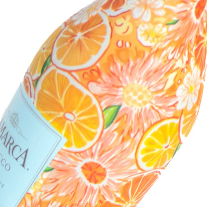 Beau Bottles Preppy Watercolor Oranges - MINI Prosecco Collection - Six Pack