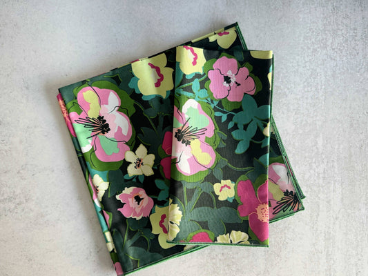 Flower Bloom Cloth Napkins, set of four