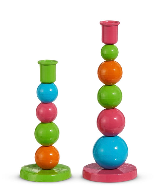 6.5” Bright Bauble Candlestick