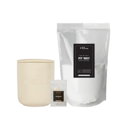 Petite Ceramic Sand Wax Candle Set