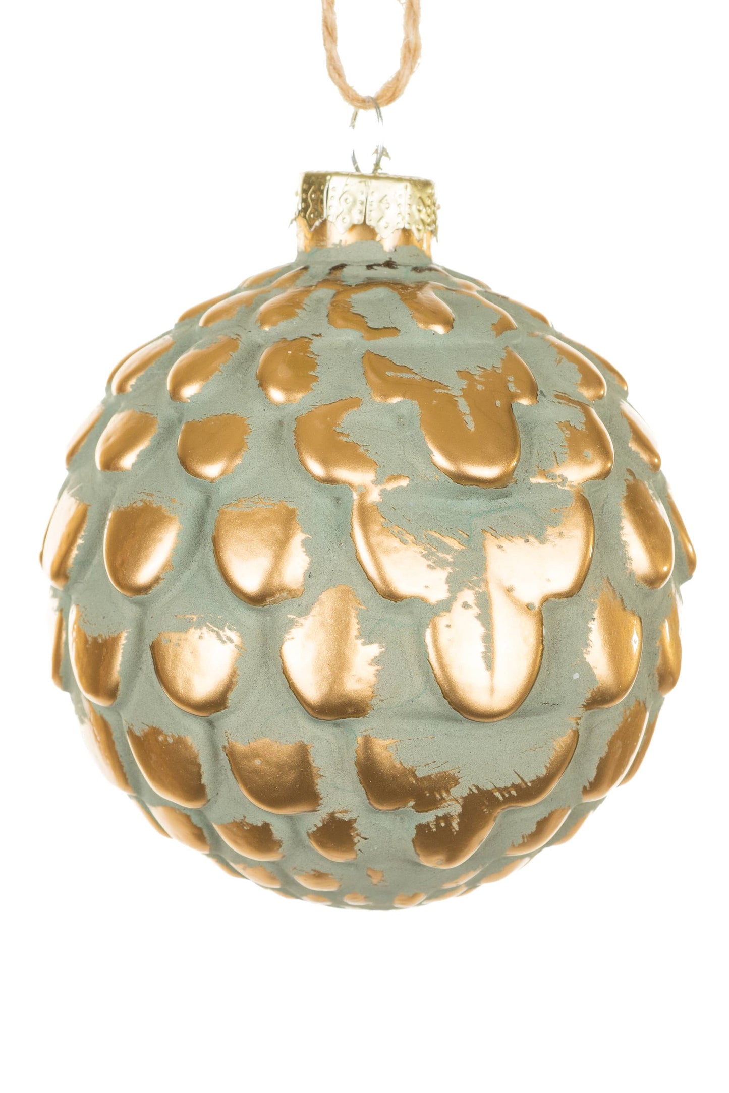 NEW-Clay Green Ball Ornament