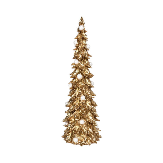 25in Gold Treew/White Pearls