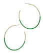 Green/Gold Skinny Hoop | Skinny Hoop