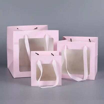 Cube Window Kraft Flower/Gift Bag