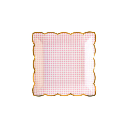 PGB941 - Pink Gingham Plate