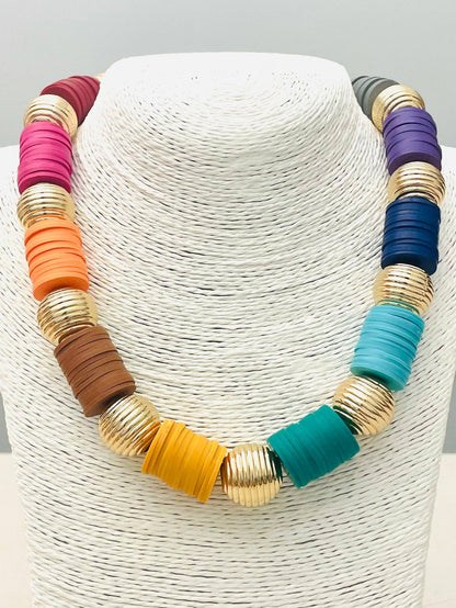 FALL - Carousel Necklace III (multi/gold)