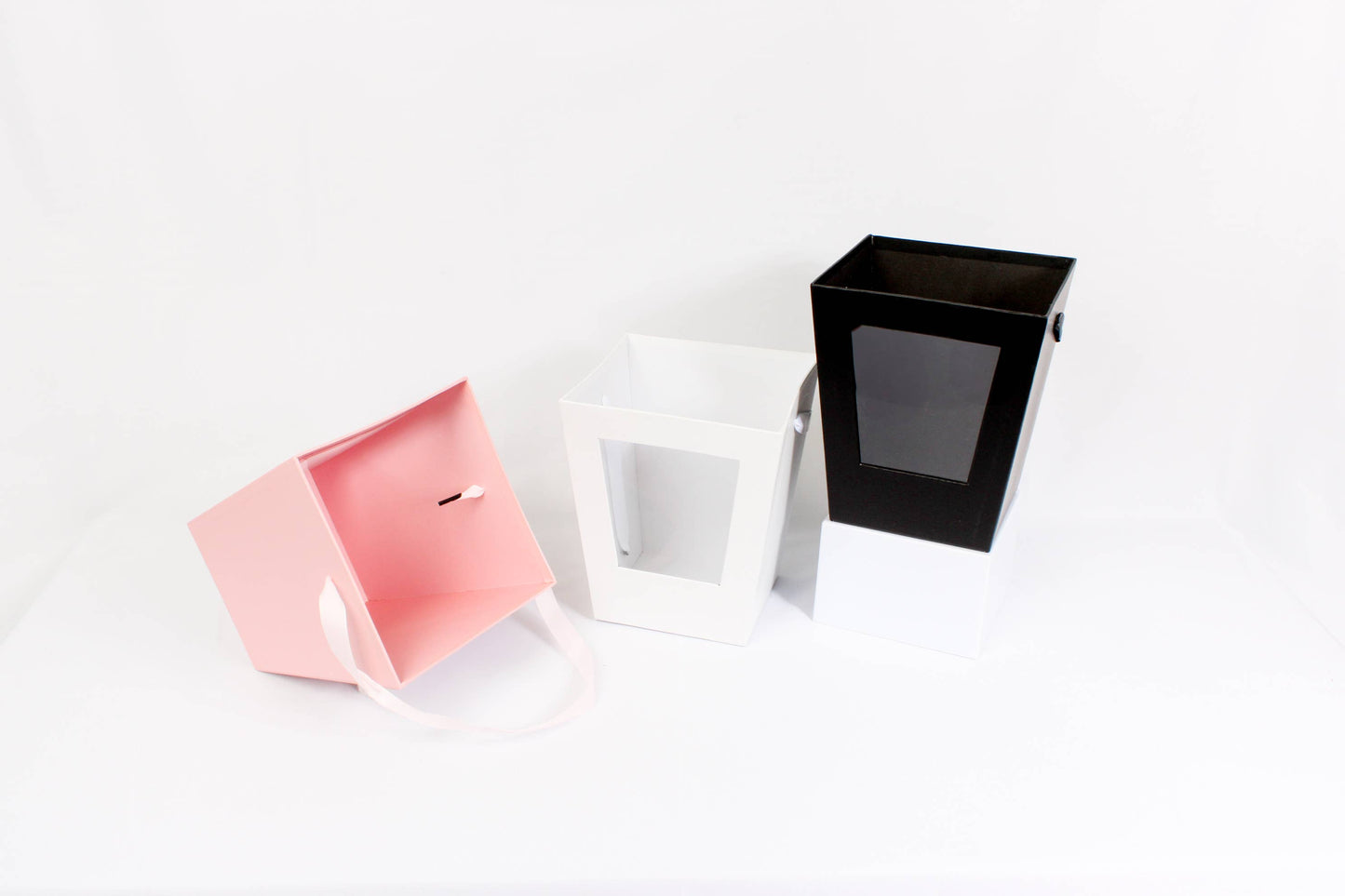 Rigid Trapezoidal Window Flower Tote Bag