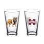 Mississippi State Mascot Pint Glass