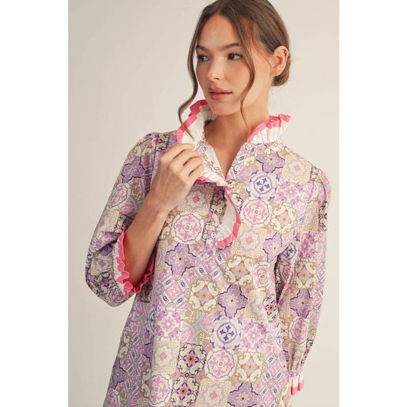 Print Shift Dress