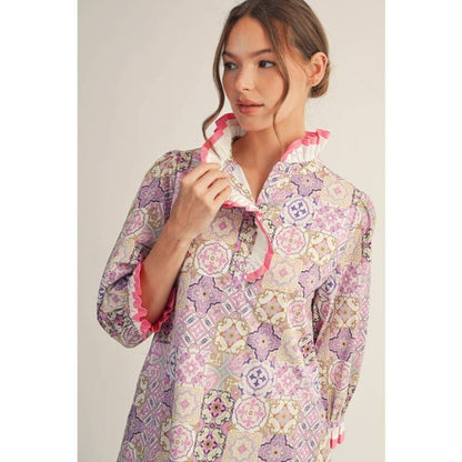 Print Shift Dress