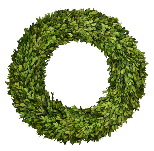 22” Round - Preserved Boxwood Country Manor Wreath (Copy)