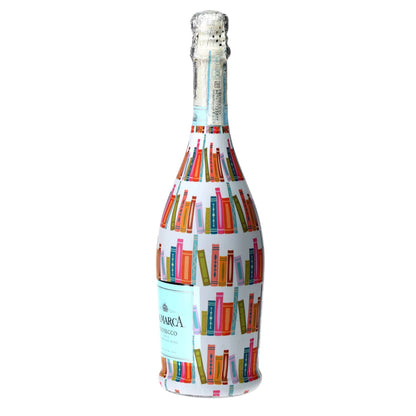 Warm & Bright Books Prosecco Bottle Wrap