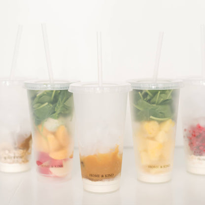 Smoothie Cups – Reusable Dishwasher-Safe Cups (Set of 5)