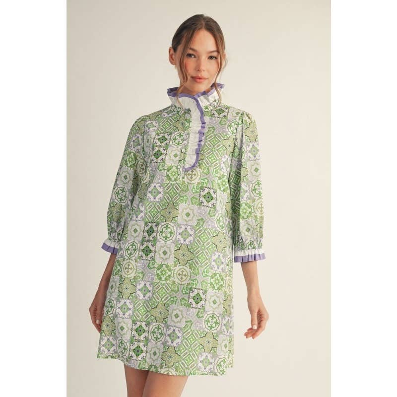Print Shift Dress