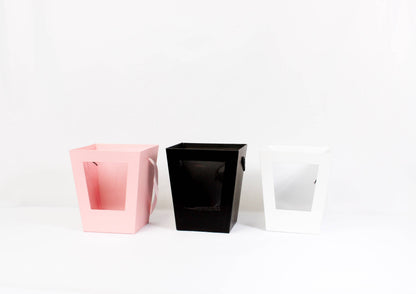Rigid Trapezoidal Window Flower Tote Bag