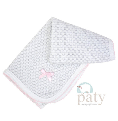 Paty Knit Pinstripe Swaddle Blanket