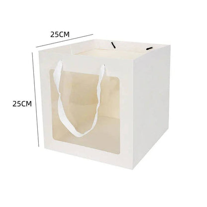 Cube Window Kraft Flower/Gift Bag