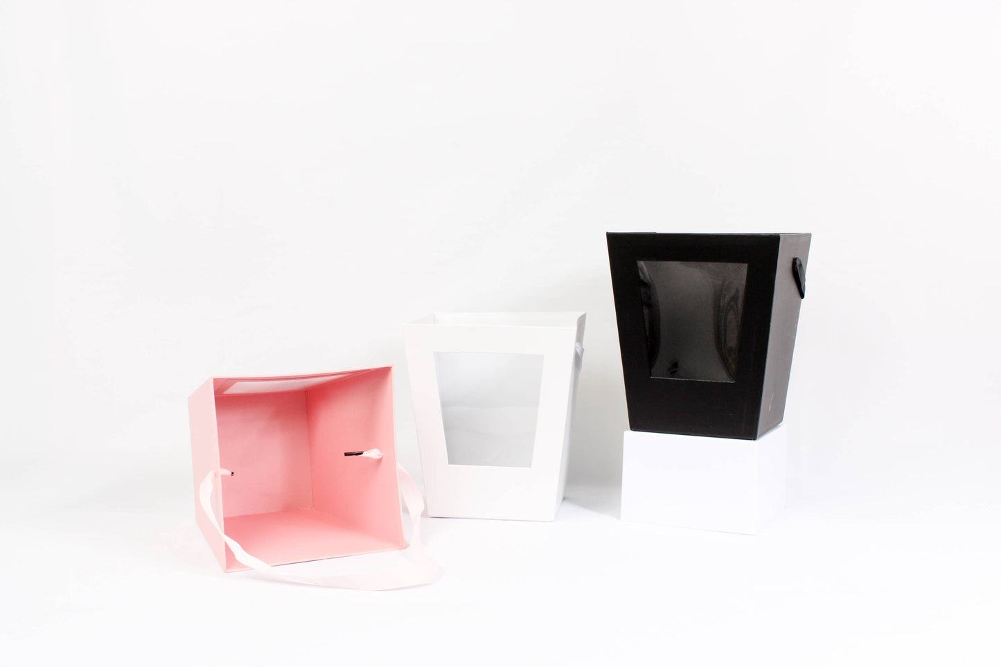 Rigid Trapezoidal Window Flower Tote Bag