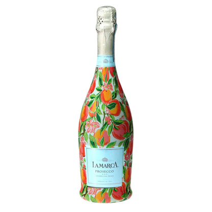 Peach Blossom Grove Prosecco Bottle Wrap