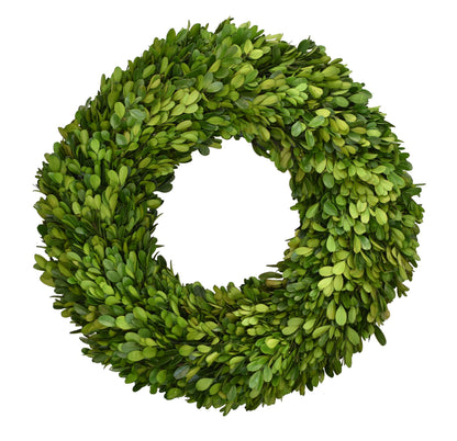 16” Round - Preserved Boxwood Wreath