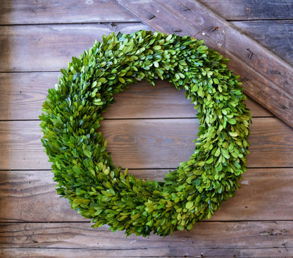 22” Round - Preserved Boxwood Country Manor Wreath (Copy)