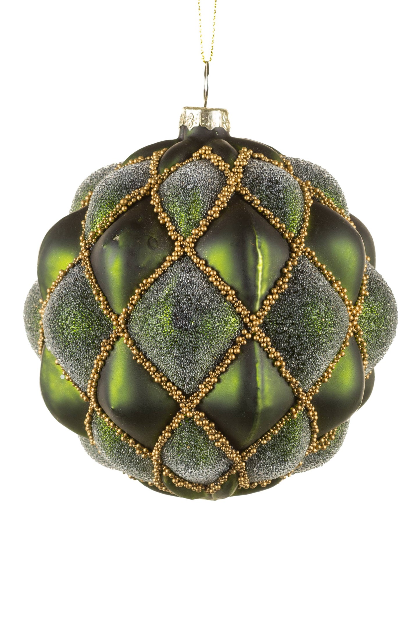 NEW-Hanging Forest Green Ballooning Bauble Ornament