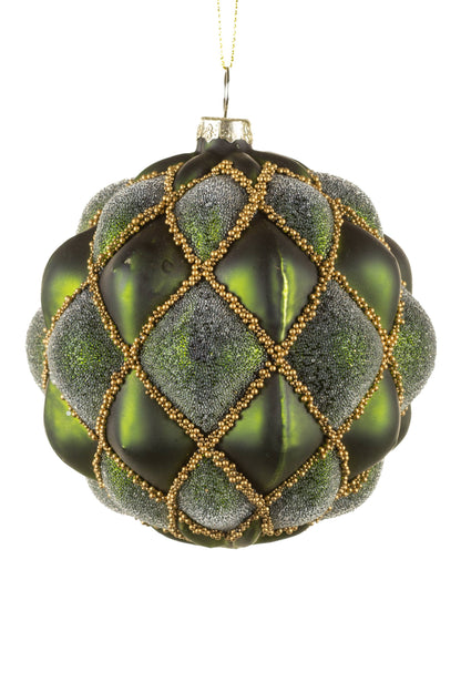 NEW-Hanging Forest Green Ballooning Bauble Ornament