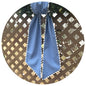 Custom Linen Sashes with Trim 