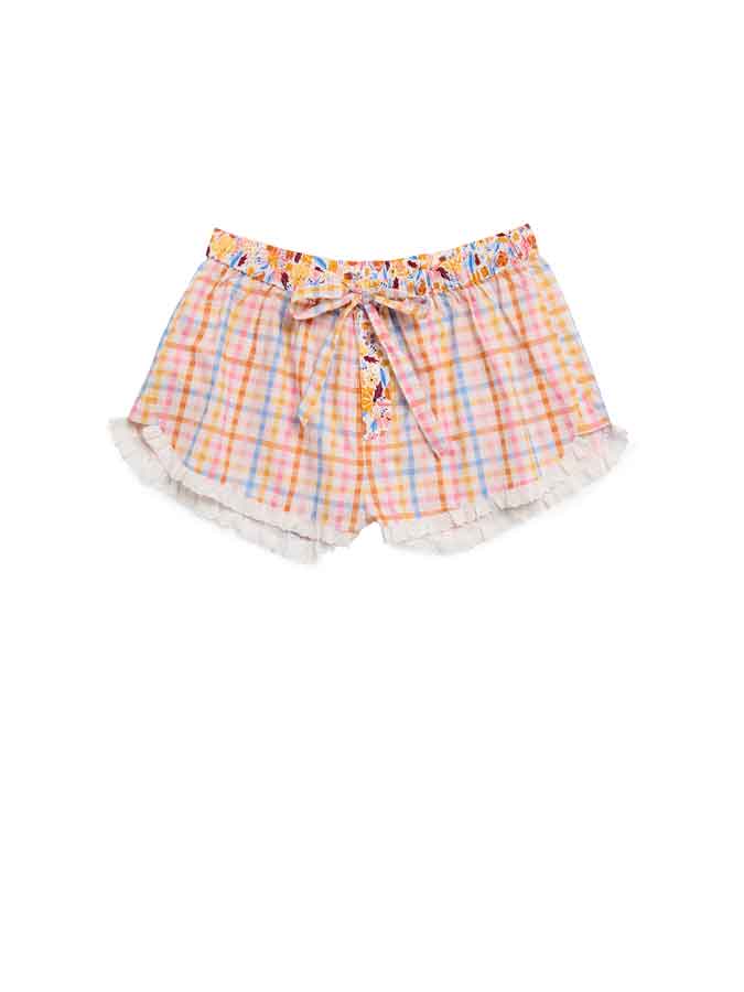 ASST/6 GINGHAM BOXER SHORTS,MULTI
