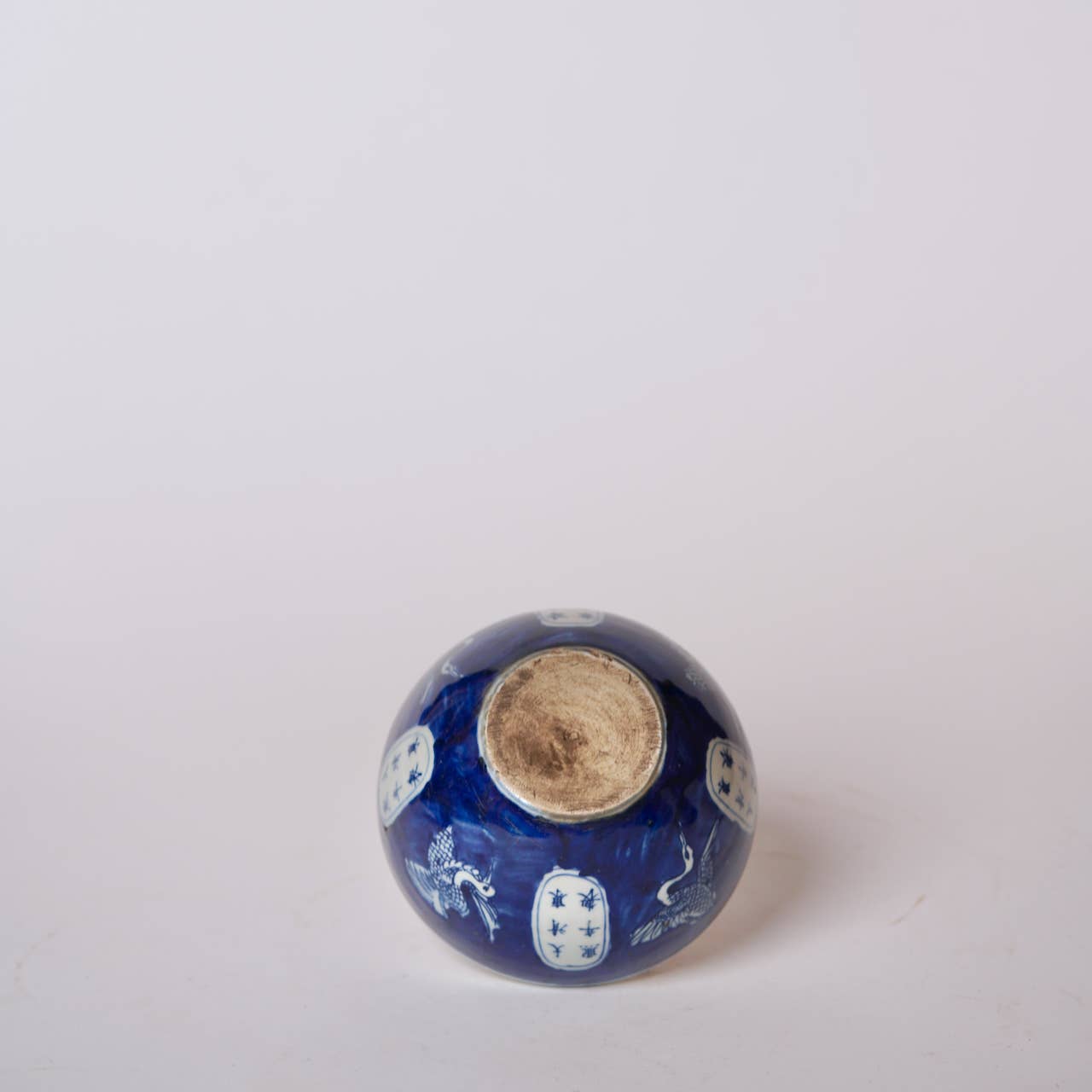 Blue and White Porcelain Dancing Crane Bowl