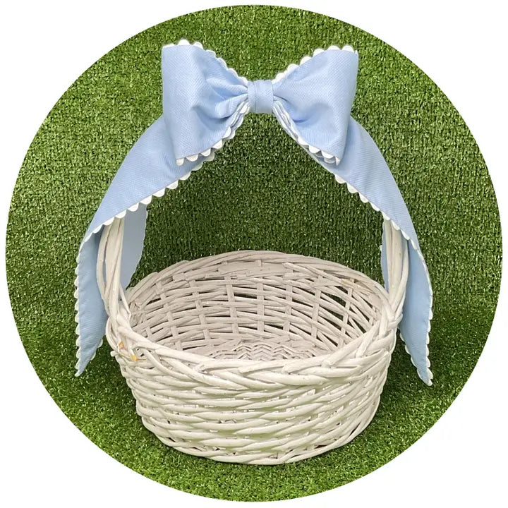 Custom Color Cotton Pique Bow with Trim