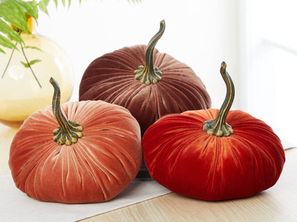 Pumpkin Extra Large Velvet, Fall Accent, Thoughtful Gift
