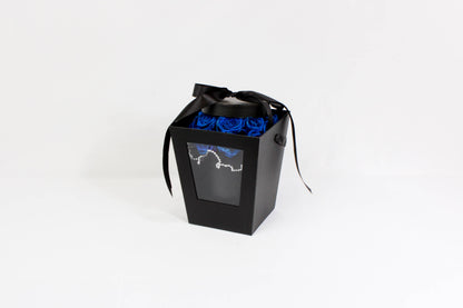 Rigid Trapezoidal Window Flower Tote Bag