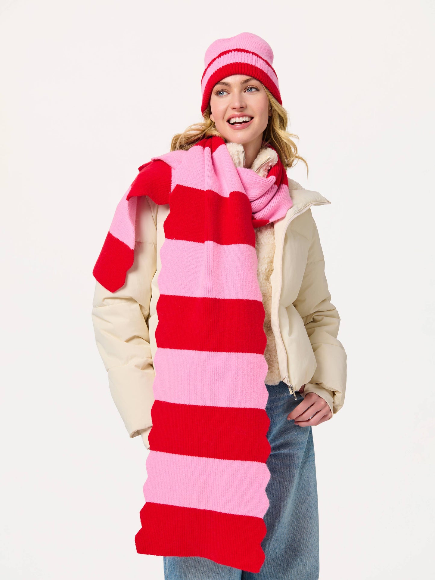 SCALA STRIPED SCARF