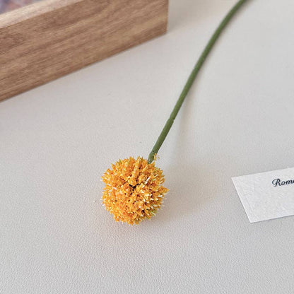 Faux Pom Pom Flower Stem Billy Ball Floral Decor