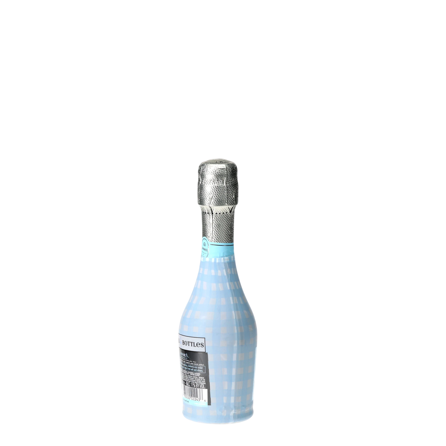 Powder Blue Picnic Gingham Mini Prosecco Wraps (3-Pack)