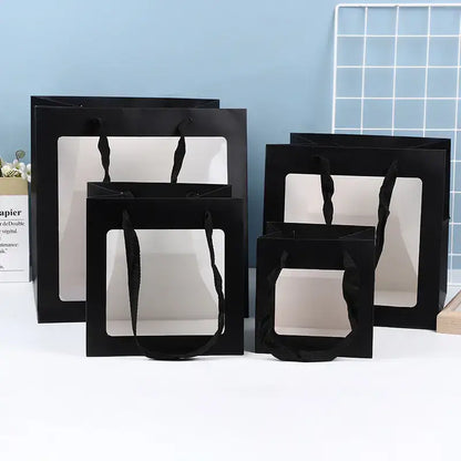 Cube Window Kraft Flower/Gift Bag
