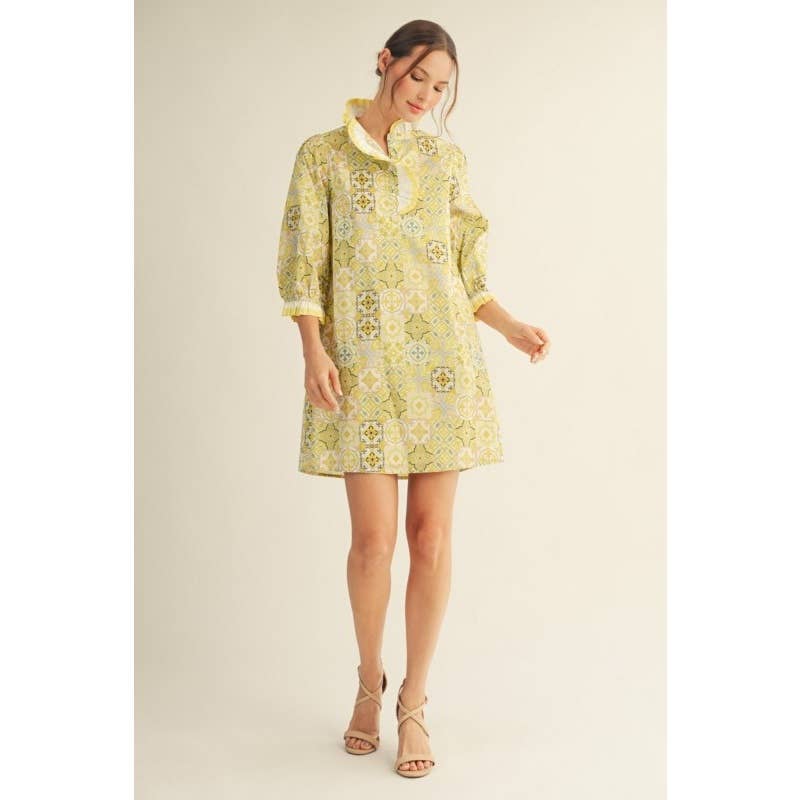 Print Shift Dress