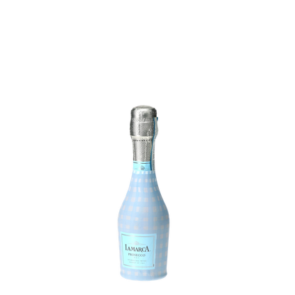 Powder Blue Picnic Gingham Mini Prosecco Wraps (3-Pack)