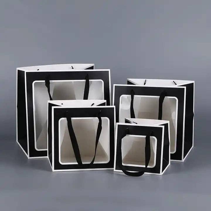 Cube Window Kraft Flower/Gift Bag