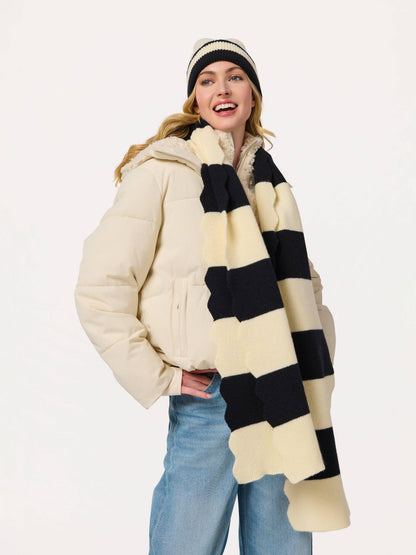 SCALA STRIPED SCARF