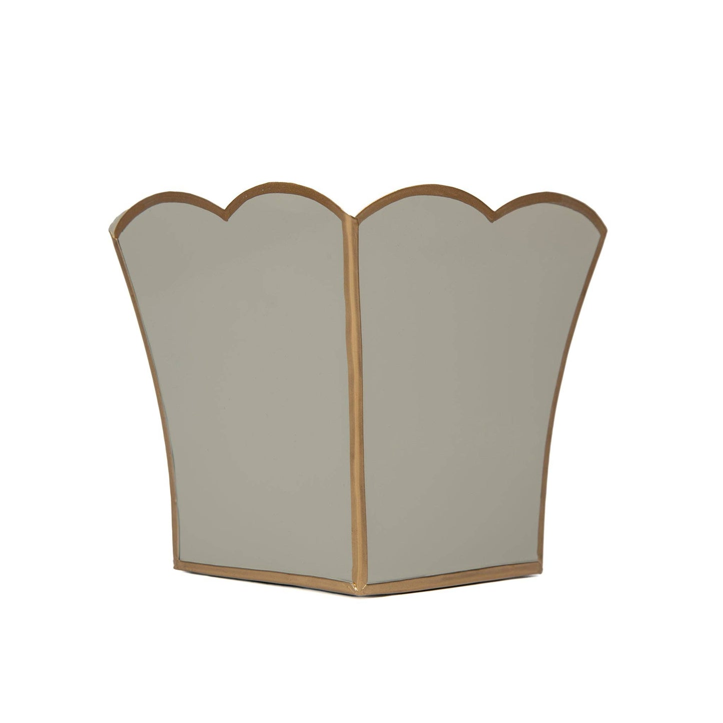 Gracie Scarlett Square Cachepot Planter Taupe