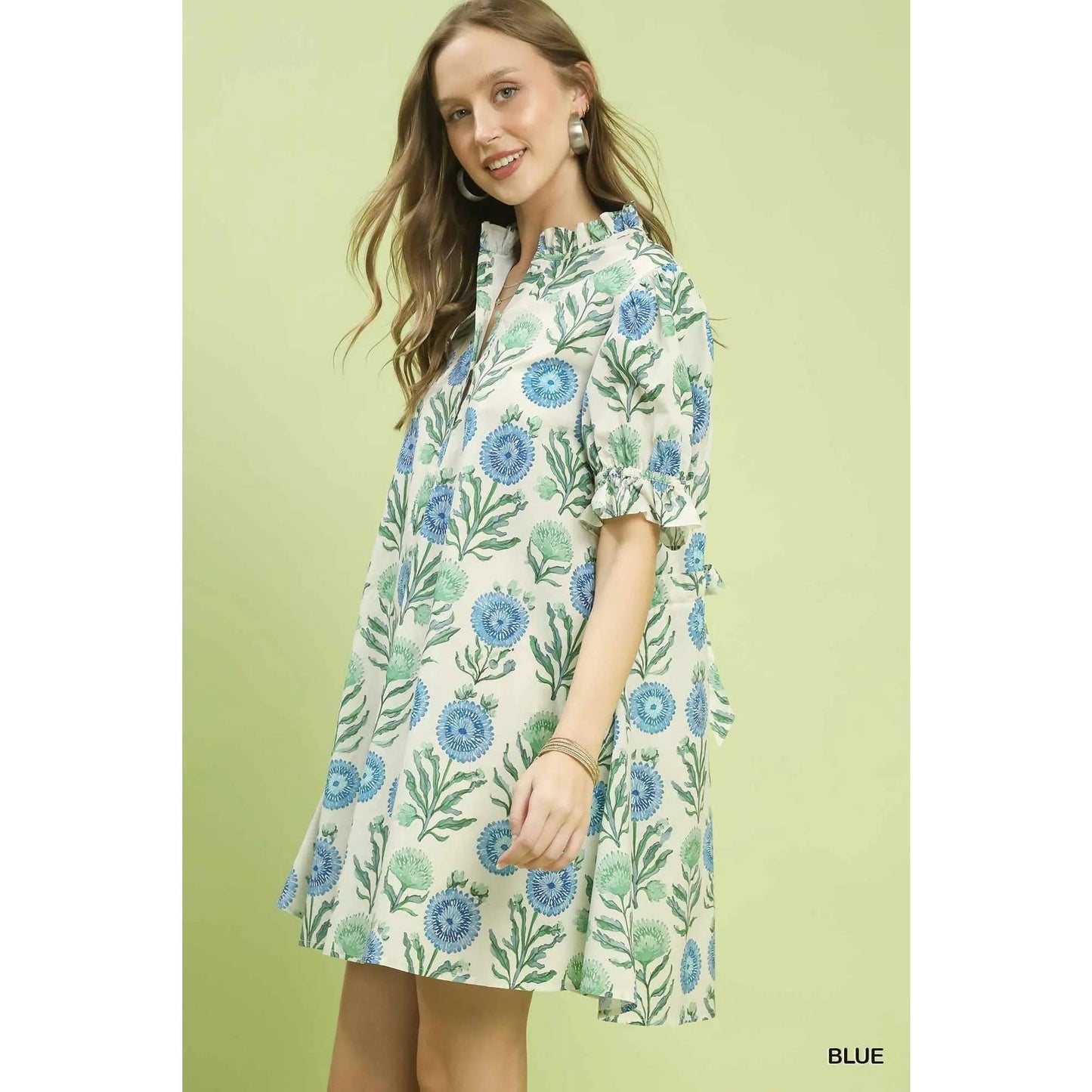 Floral Puff Sleeve Dress