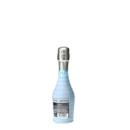 Powder Blue Picnic Gingham Mini Prosecco Wraps (3-Pack)