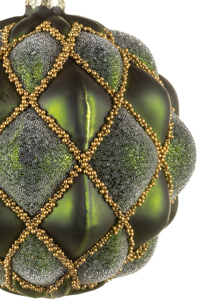 NEW-Hanging Forest Green Ballooning Bauble Ornament
