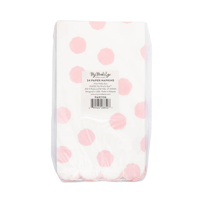 PAR1136 - Pink Polka Dot Dinner Napkin