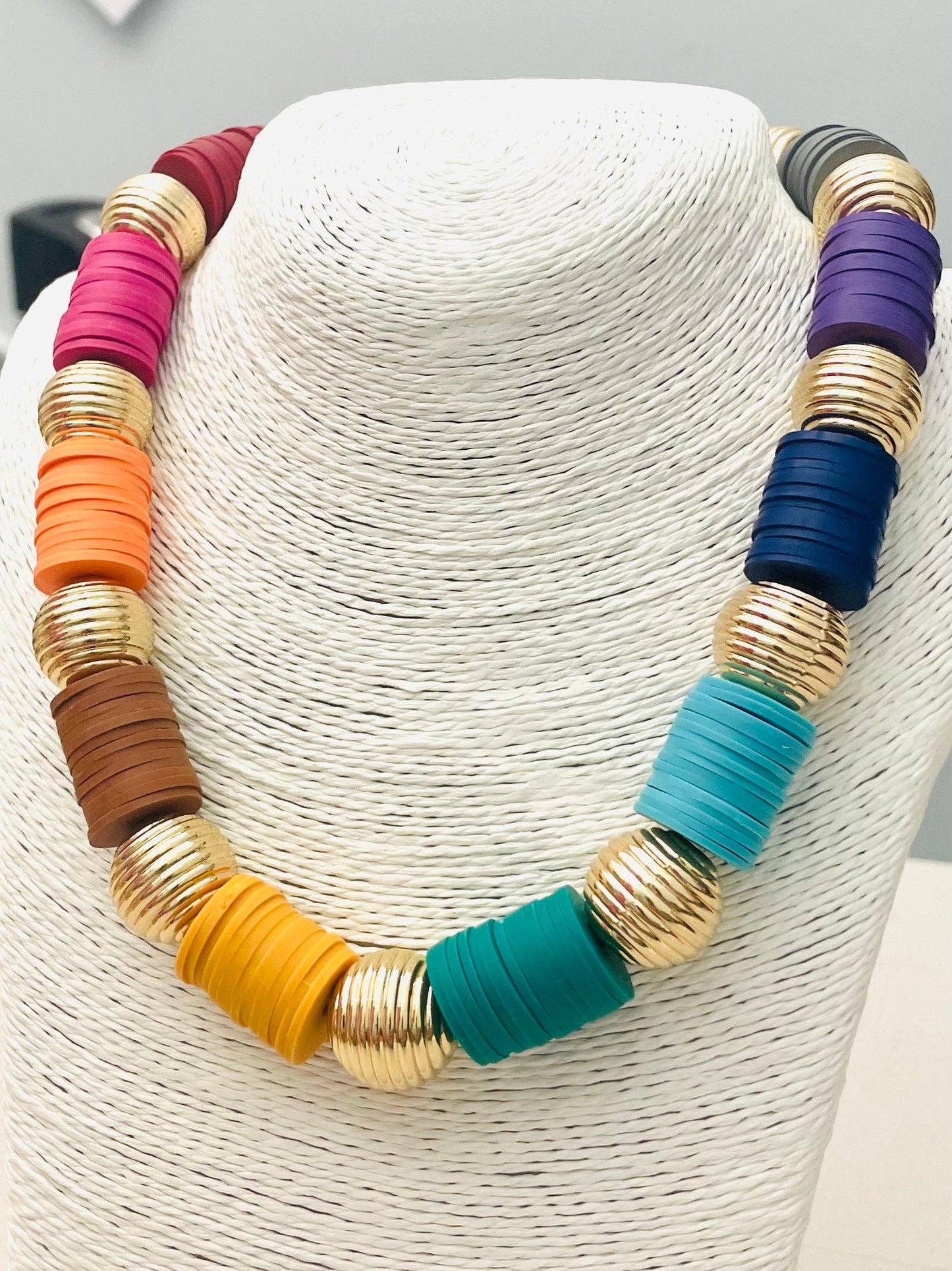 FALL - Carousel Necklace III (multi/gold)